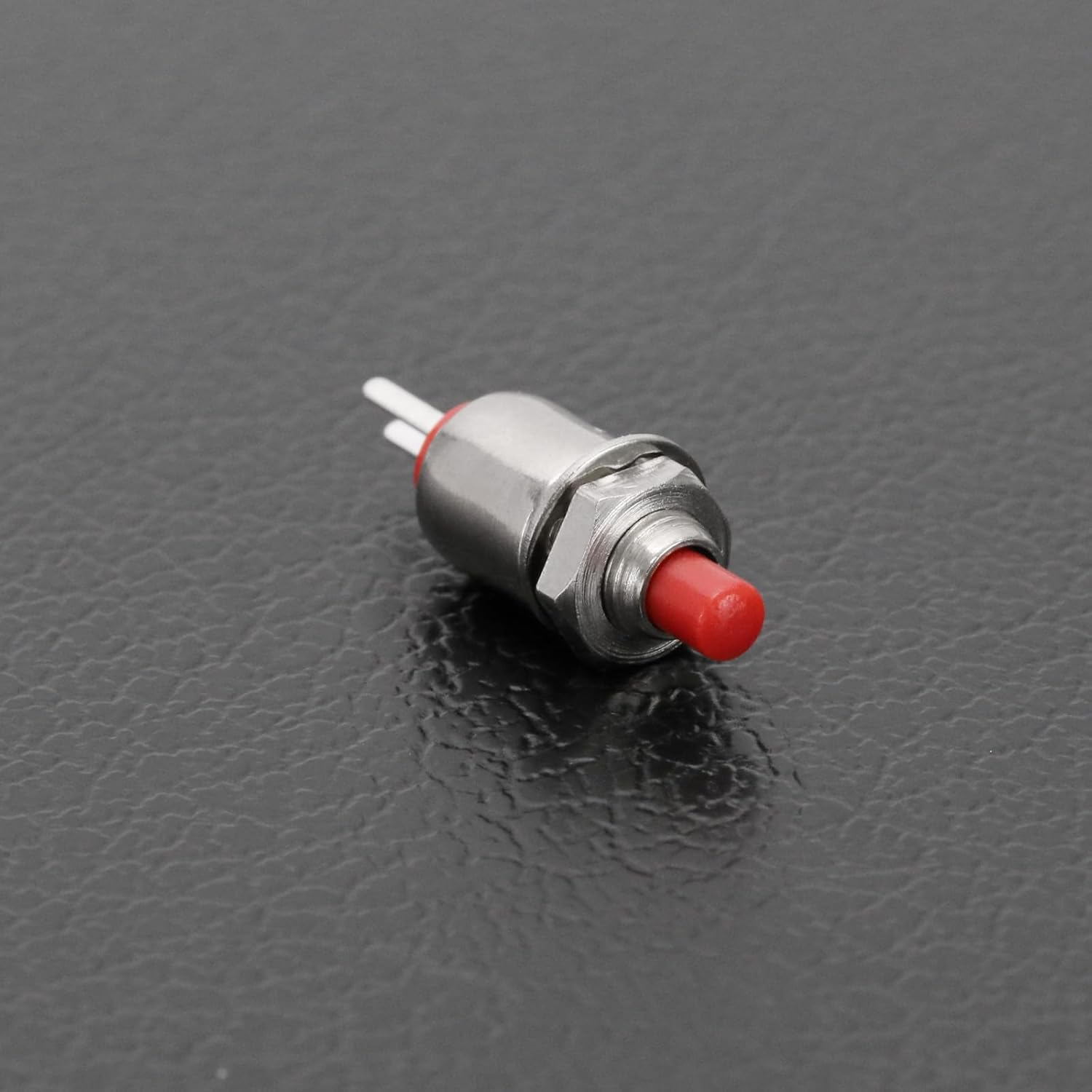 5Pcs 2Pin Microminiature Momentary Button DS-402 Mini Push Button Switch Micro Lockless Momentary Switch Off-(On) SPST 125V 1A 5Mm, Red image number 5