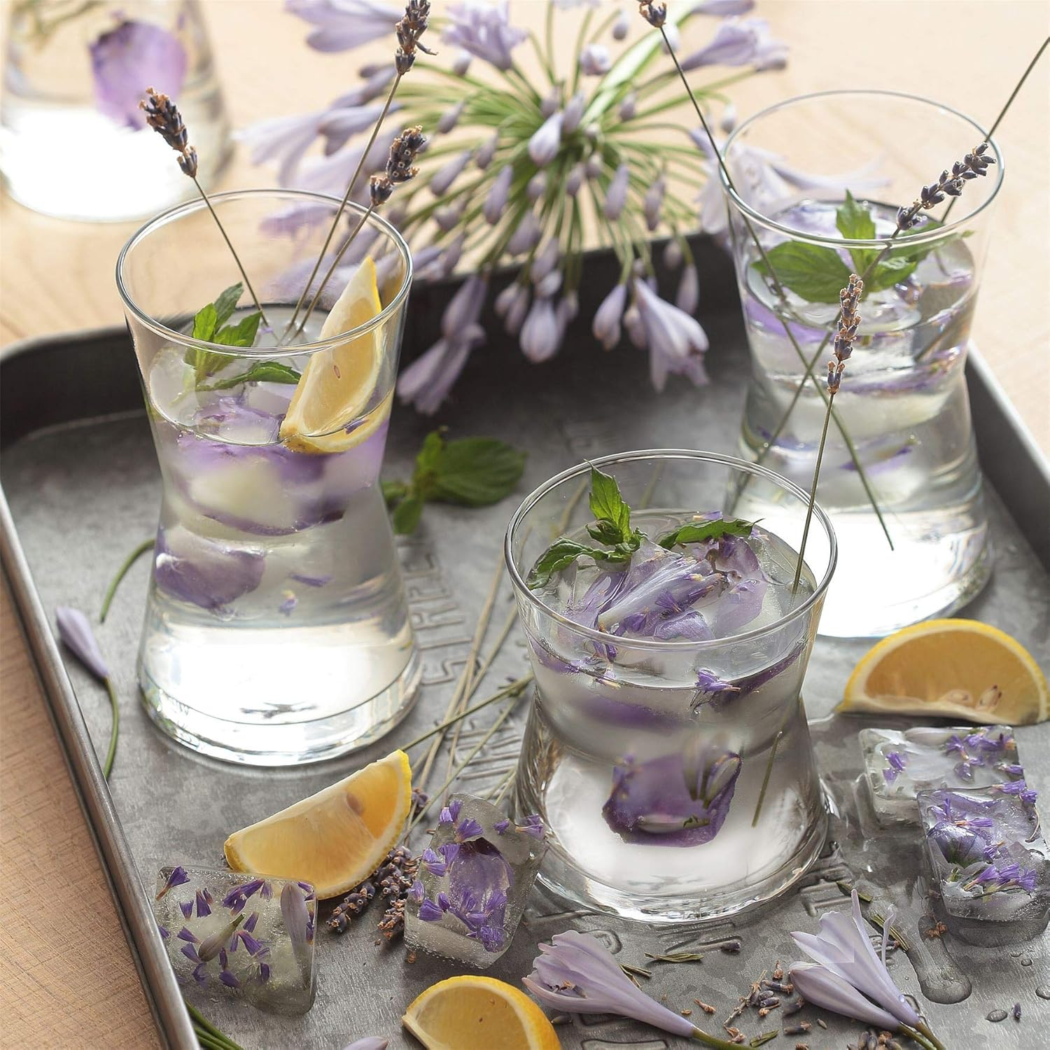 LAV Derin Highball Glasses Set of 6-350Ml Modern Angular Cocktail Tumblers for Drinks, Juice & Water - Contemporary Geometric Glassware - Durable & Dishwasher Safe