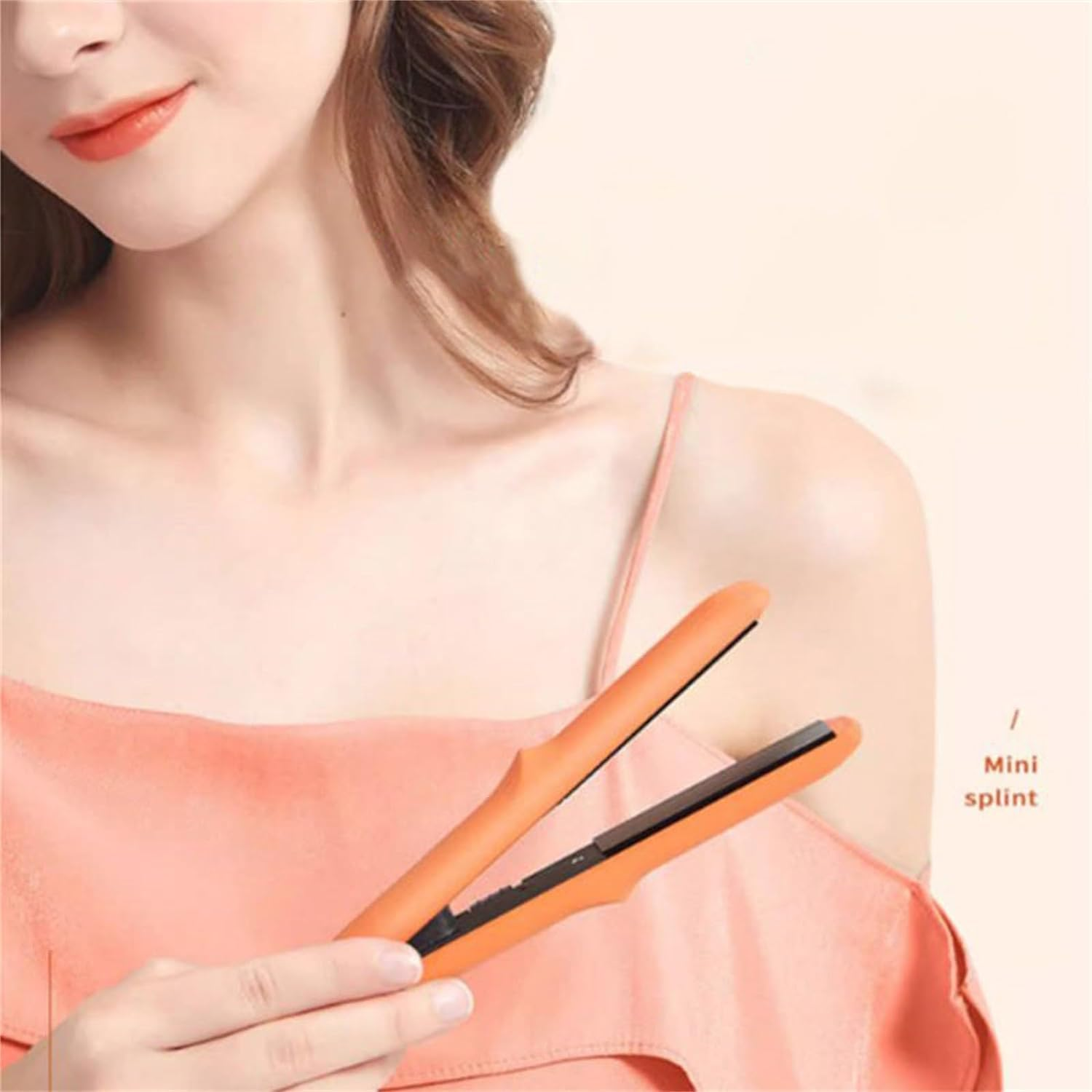 Gadgetcab Curling Iron, Gadgetcab Mini Curling Iron, Gadget Cab Mini Hair Curler, 2-In-1 Mini Curling Wand & Flat Iron Hair Straightener, Portable Ceramic Curling Iron for Short Hair (Purple) image number 4