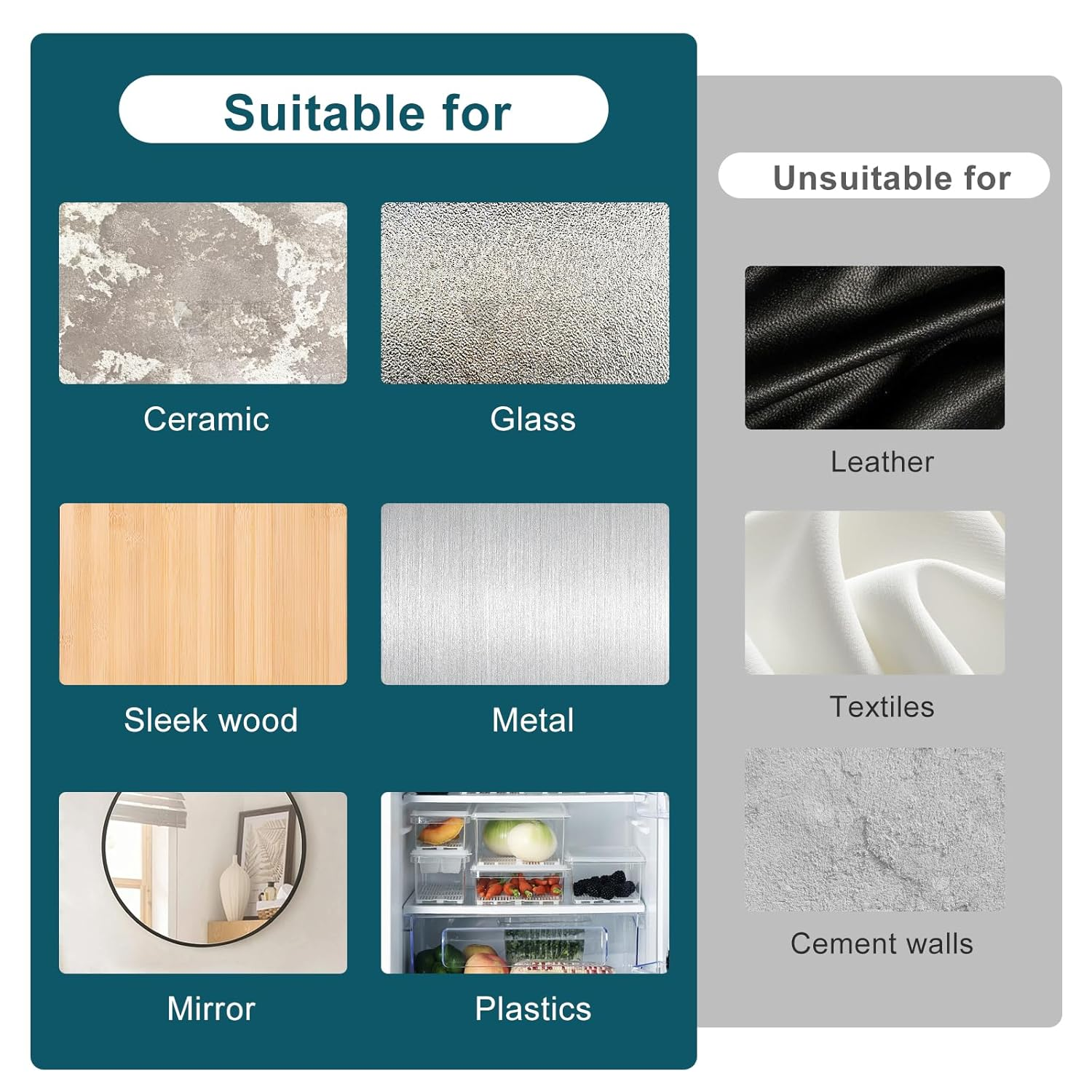 20Pcs 50Mmx100Mm Double Sided Sticky Pads, Extra Sticky Hook and Loop Tapes, Strong Heavy Duty Adhesive Sticky Back Pads for Mounting or Organizing Car Floor, Mats, Carpet Mirror (Black) image number 2