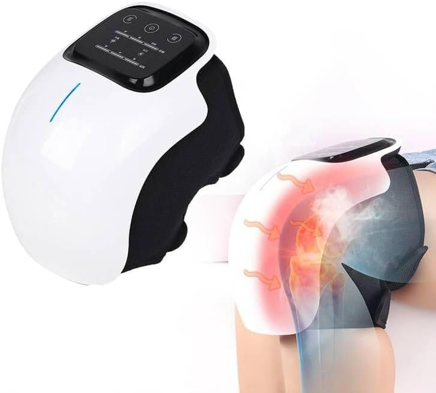 Natural Knee Pain Relief Device with Heat & Vibration, Kneemedy Knee Massager for Swelling Stiff Joints, Stretched Ligament and Muscles Injuries, image number 1