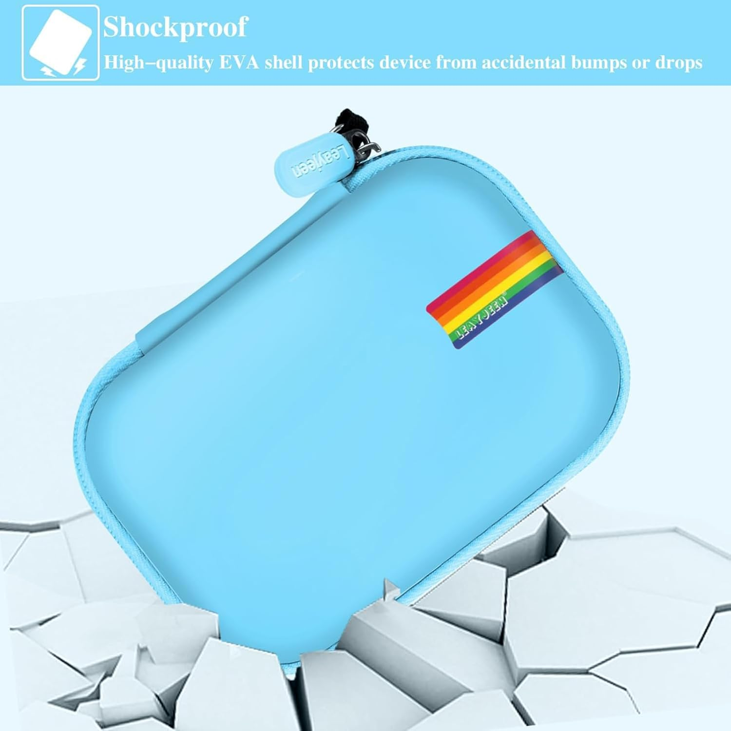 Leayjeen Kids Camera Case Compatible with Goopow Kids Camera Toys for 3-8 Years Old Boys and Girl, Kids Digital Video Camera for Gift (Blue) image number 3