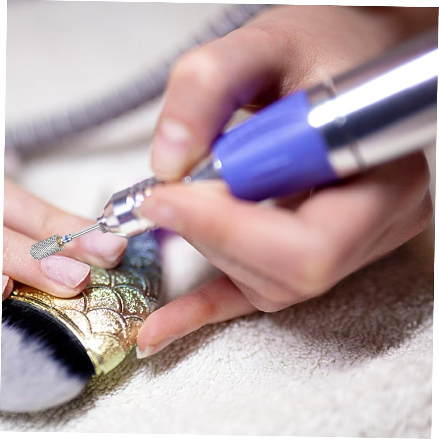 FRCOLOR Nail Removal Grinding Head Tungsten Drill Bit for Acrylic Nails Cuticle Cleaner Builder Gel Remover image number 6