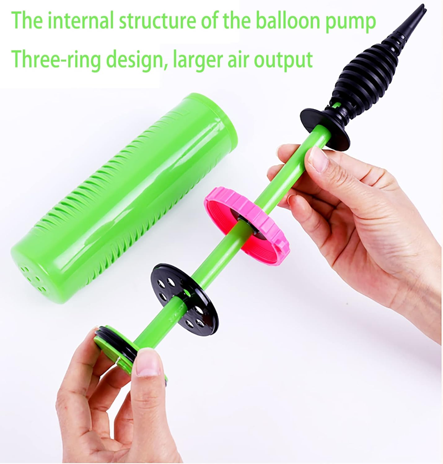Balloon Pump Handheld Two-Way Dual Action - Hand Blower Air Pumper for Balloons - Ballon Inflator Pumping - Manual Baloon Inflators Machine image number 3