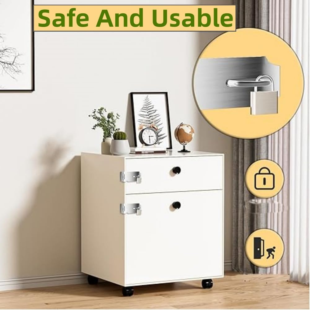 2 Pcs Door Lock Clasp, 3Inch Door Hasp Latch Lock, Stainless Steel Padlock Latch, Door Gate Lock Hasp with Screws for Wooden Case, Drawer, Toolboxes, Cabinet Boxes (Silver) image number 2