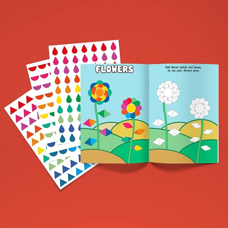 Avery Kids Sticker Activity Book, Ages 4+, Red, over 400 Stickers (620003)