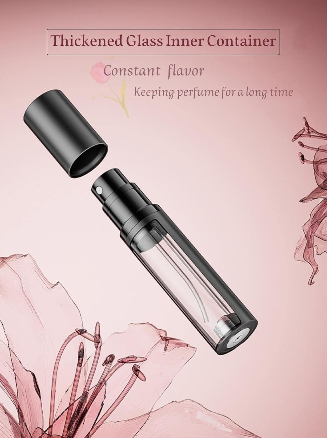 Fragrance Empty Bottle with Window,Perfume Atomiser Bottles, Travel Refillable Perfume Sprayer,Refillable Non-Viscous Liquid Atomiser,Mini Perfume Spray Bottle (Green)