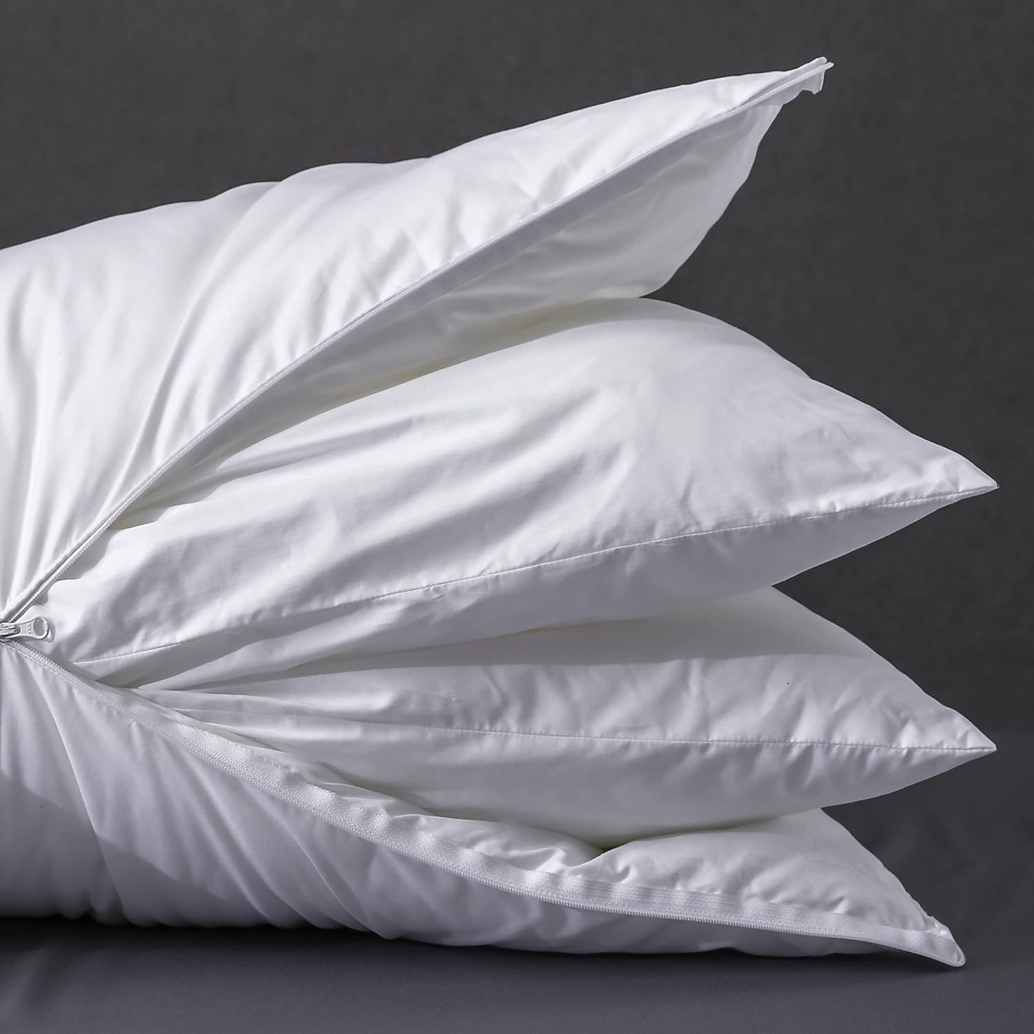 Three Geese Adjustable Layer Pillow,Assembled Bed Pillow, Soft Cotton Cover Blend,Good for Side and Back Stomach Sleeper, Standard/Queen Size,Packaging Include 1 Pillow. image number 6