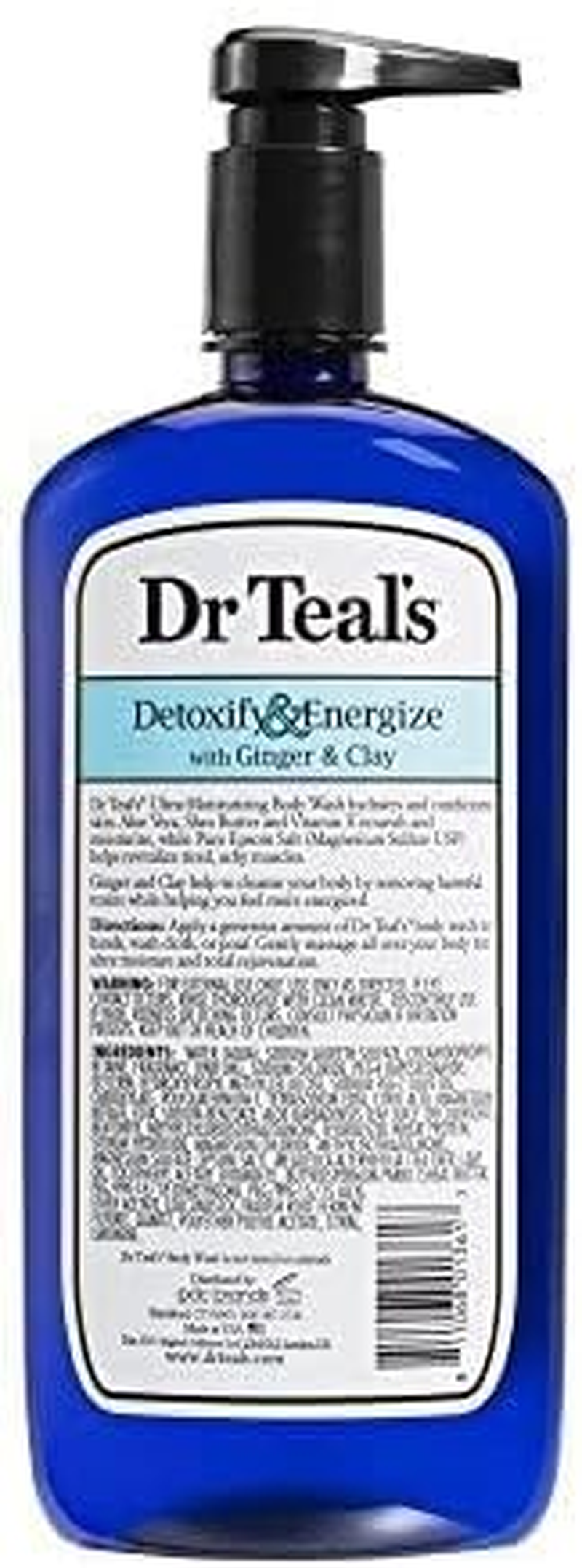 Dr. Teal'S Pure Epsom Salt Body Wash, Detox, 24 Fluid Ounce image number 5