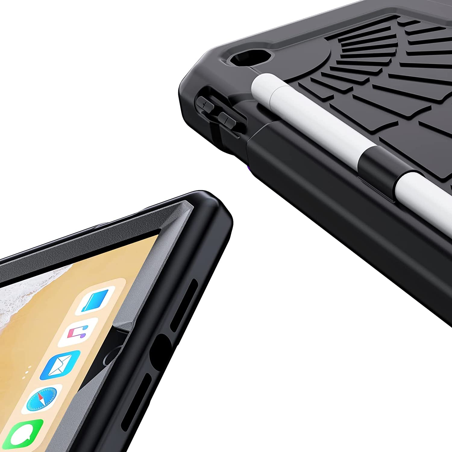 Herize Ipad 6Th Generation Cases Cover for Kids | Ipad 5Th Generation Case 9.7 Inch W/Pencil Holder Ipad 9.7 Case W/Stand for Boys Girls | Heavy Duty Rugged Ipad Case 6Th/5Th 2018/2017 image number 5