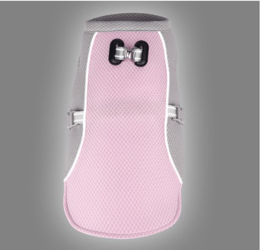 Dog Cooling Vest Harness for Medium Large Dog, Outdoor Walking Dog Cooler Jacket Sun Protection Breathable, Adjustable Reflective Summer Dog Clothes Apparel Shirt Lightweight (Pink, S) image number 2