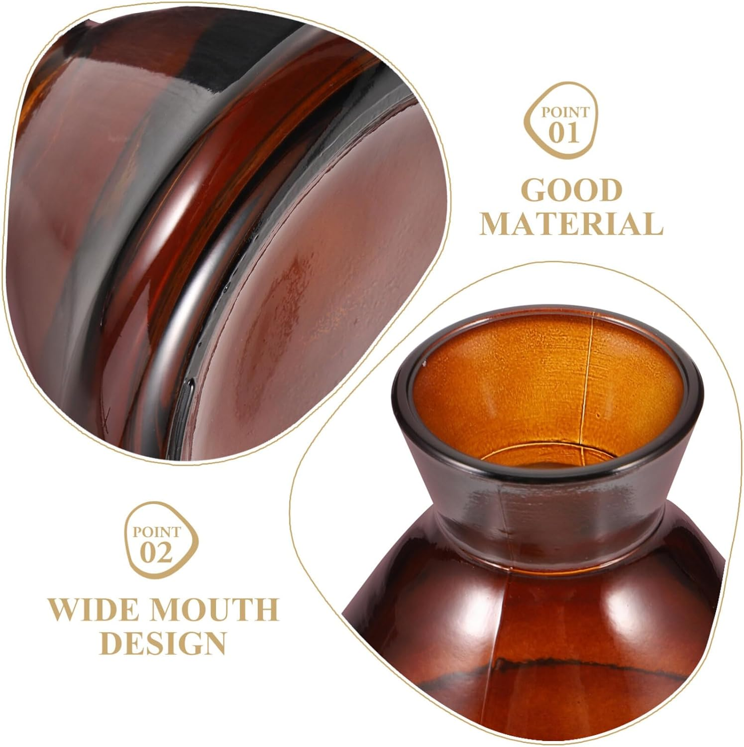 STOBAZA Reed Diffuser Bottle 220Ml Empty Glass Diffuser Bottle Refillable Reed Diffuser Jar Replacement Aromatherapy Jar Container for Spa Home