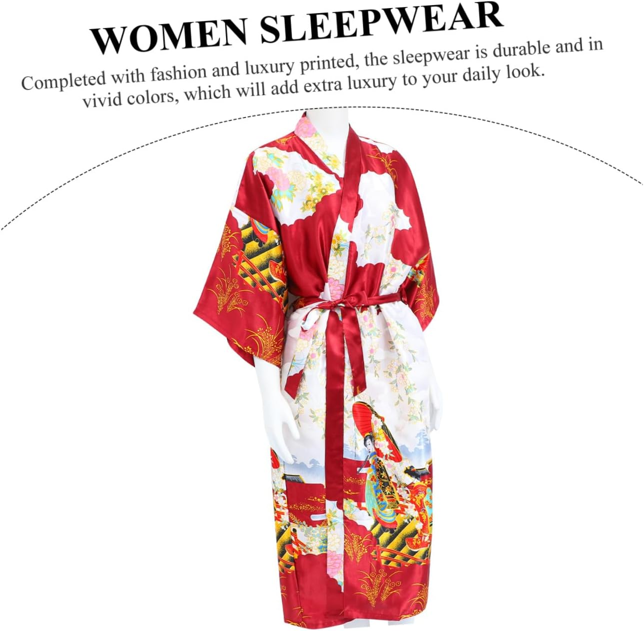 PRETYZOOM Japanese Kimono Costume Kimono Robe Japanese Kimono Sleepwear Kimono Robes for Women Men image number 1
