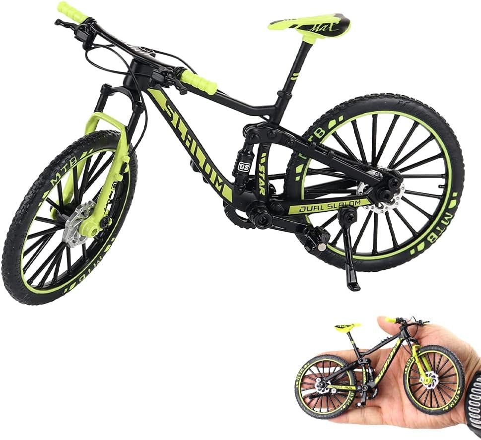 Mini Finger Mountain Bike Model Toy - 1:10 Scale Bicycle Decoration, Collectible Gift