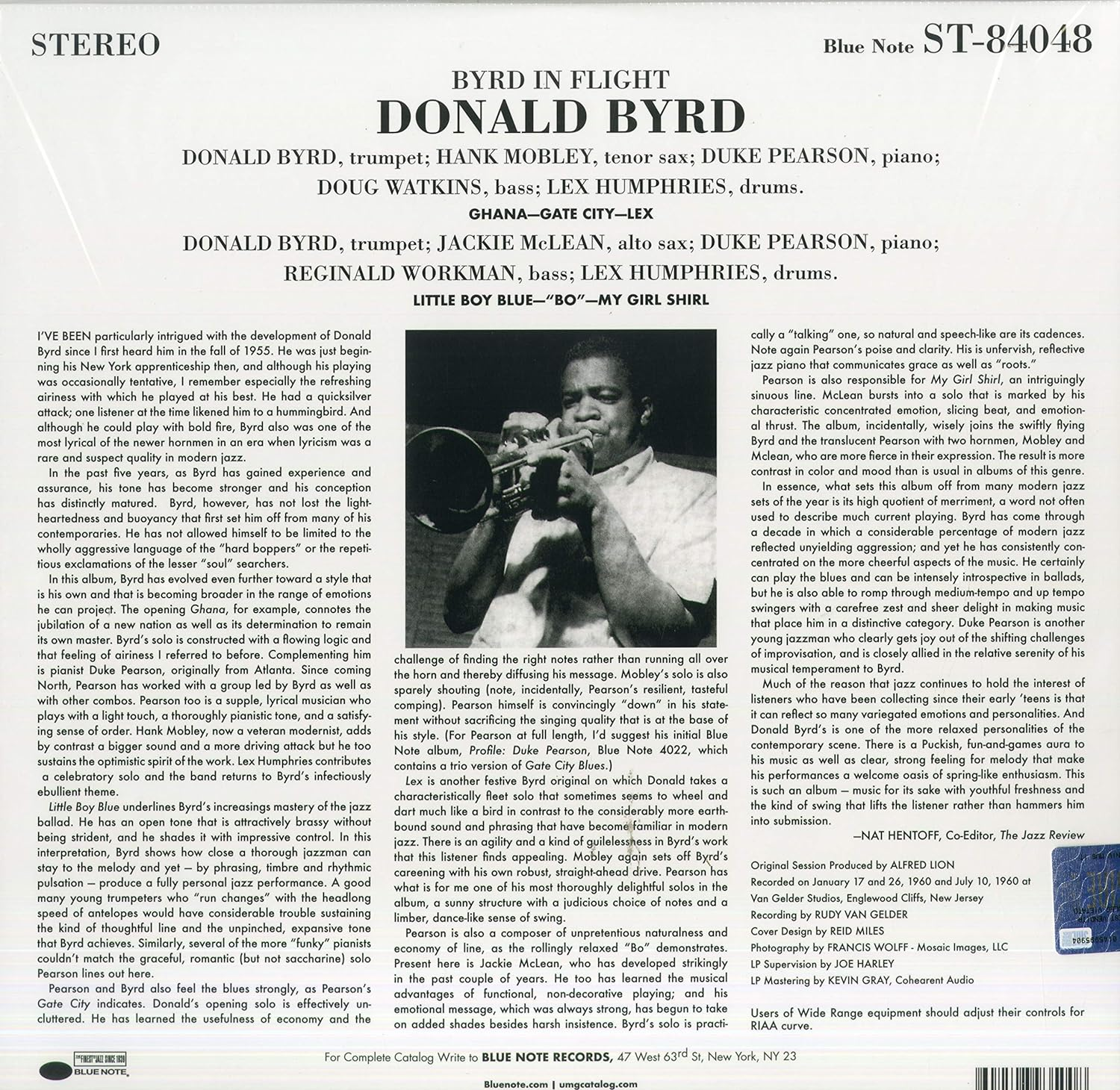 Byrd in Flight (Blue Note Tone Poet Series) image number 3