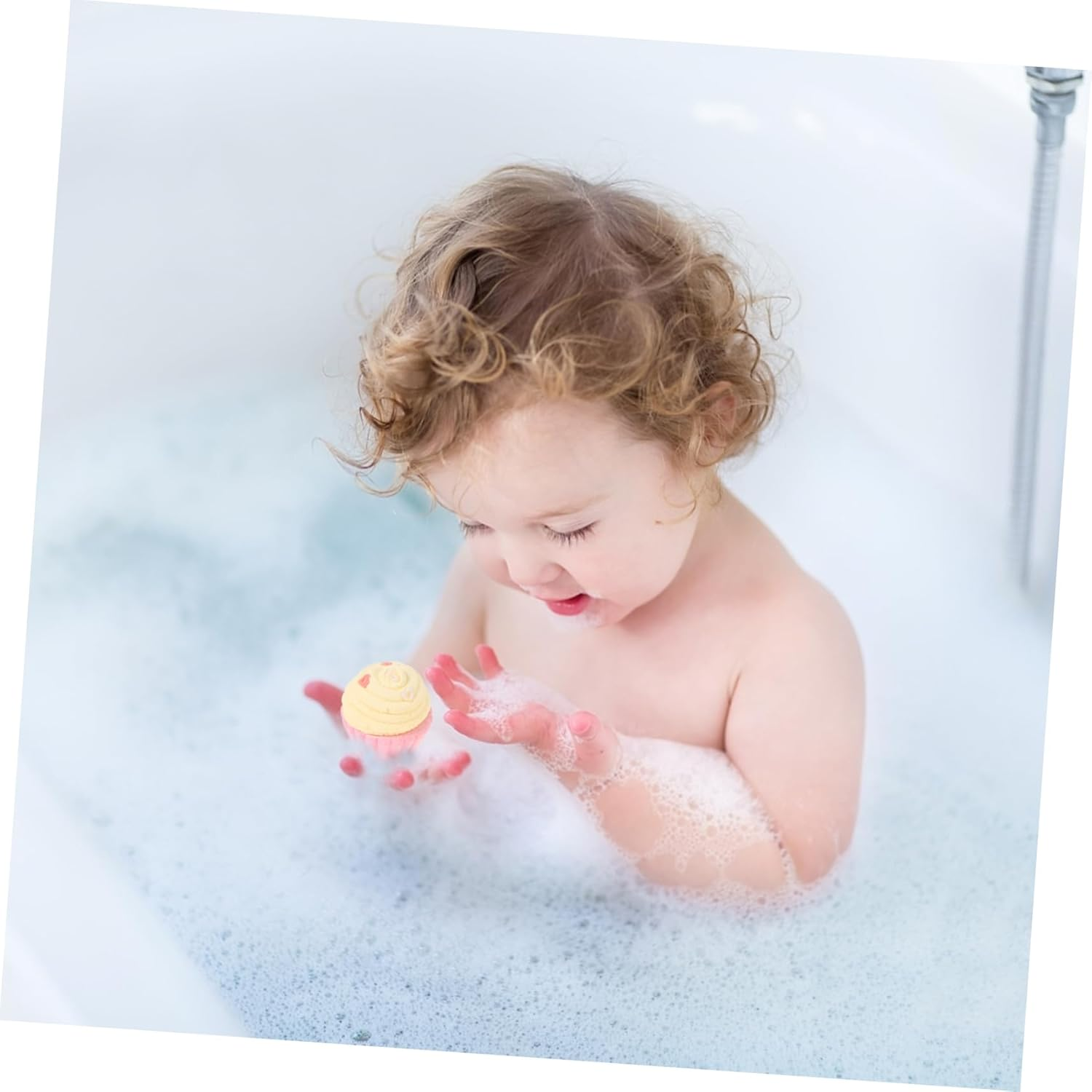 6Pcs Creative Cake Shape Relaxing Spa Bath Balls for Adults Soothes Skin and Relieves Fatigue