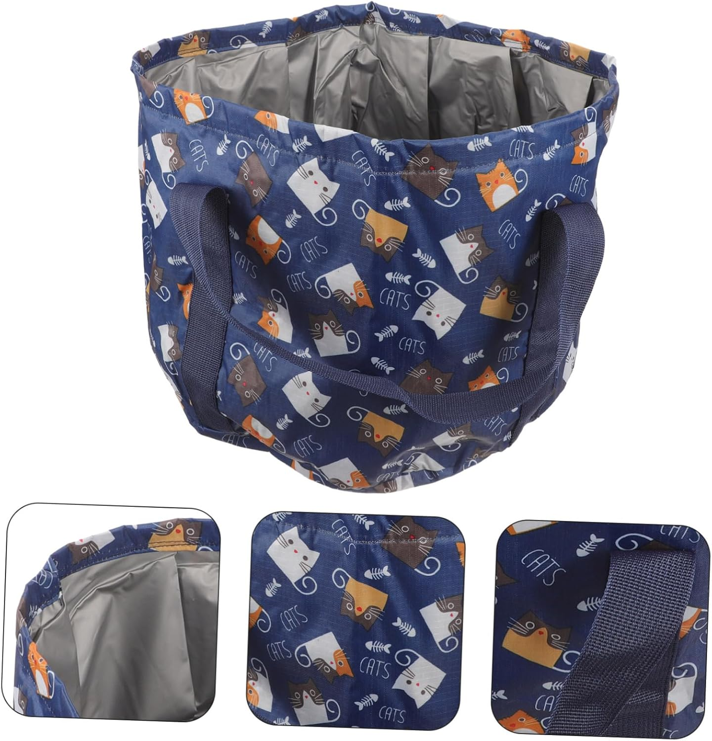 Minkissy Foldable Footbath Tub Large Foot Bath Basin Portable Foot Soaking Spa Tub Bag image number 2