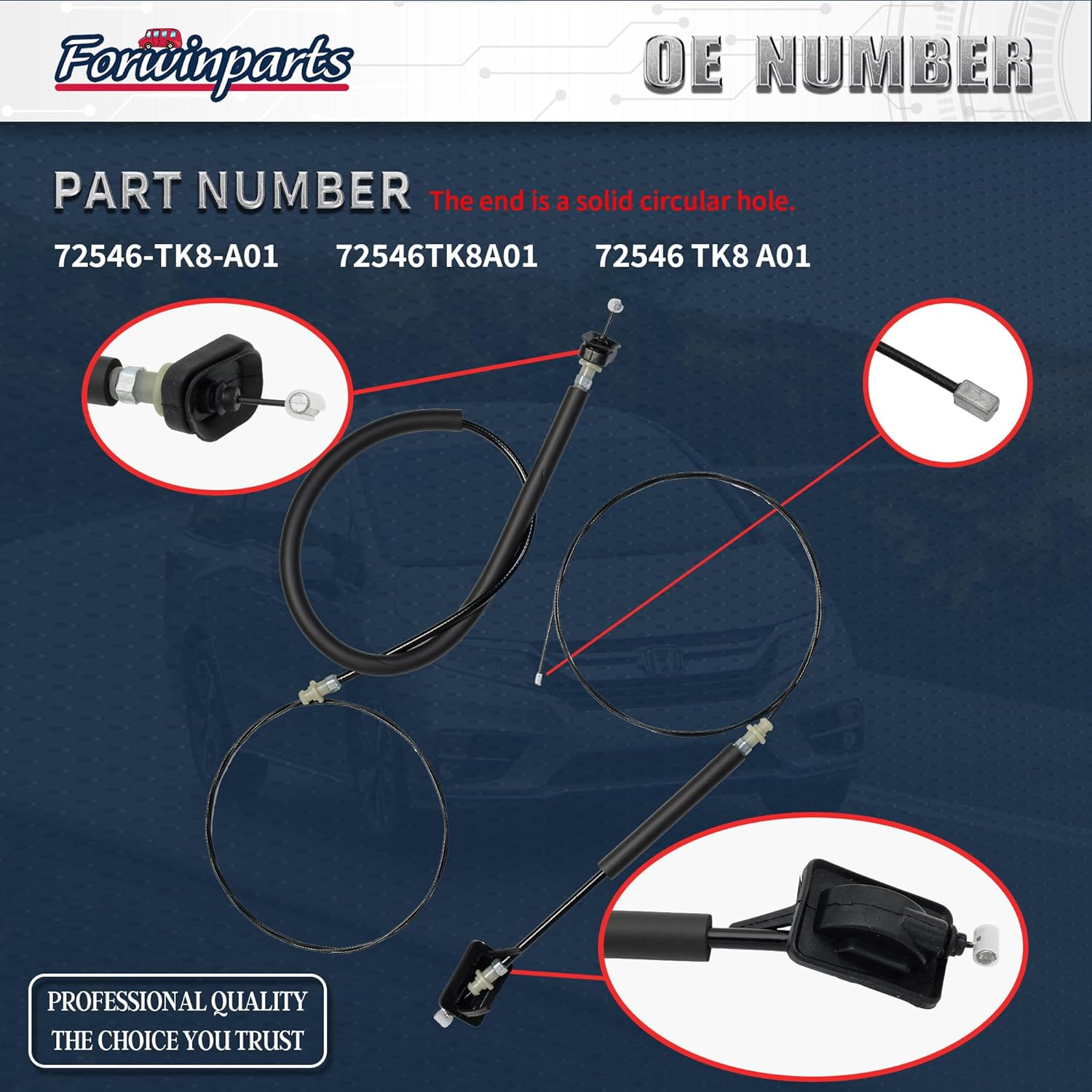 72546TK8A01 Power Sliding Door Cable Kit W/O Motor for Honda Odyssey 2011 2012 2013 2014 2015 2016 2017 72546-TK8-A01 72546 TK8 A01 Left & Right Side image number 6