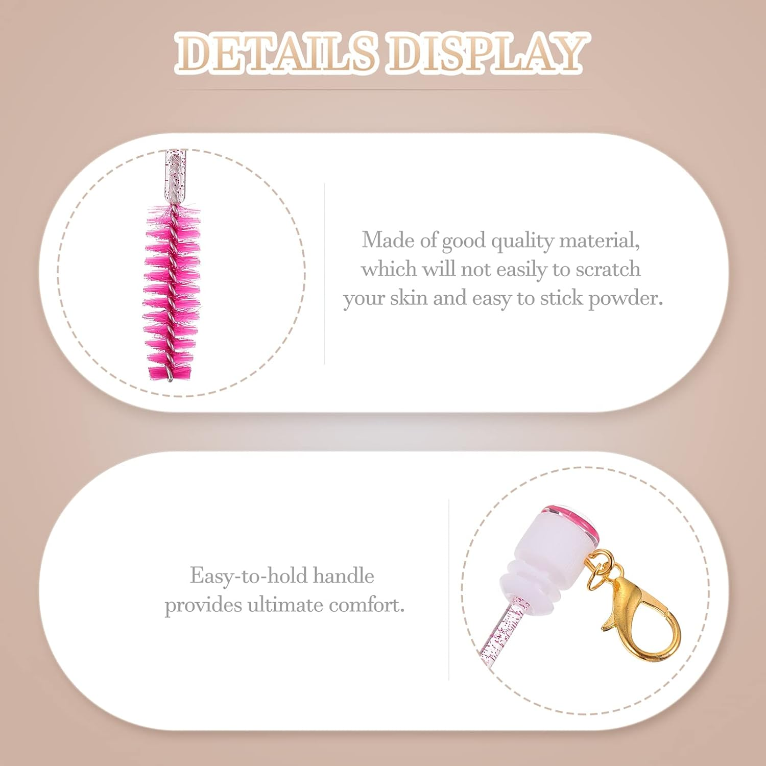4Pcs Tube Mascara Brush Lash Brow Comb Mini Mascara Makeup Makeup Gadgets DIY Lash Wand Tubes Eye Extension Tool Empty Bottle Rosy Acrylic