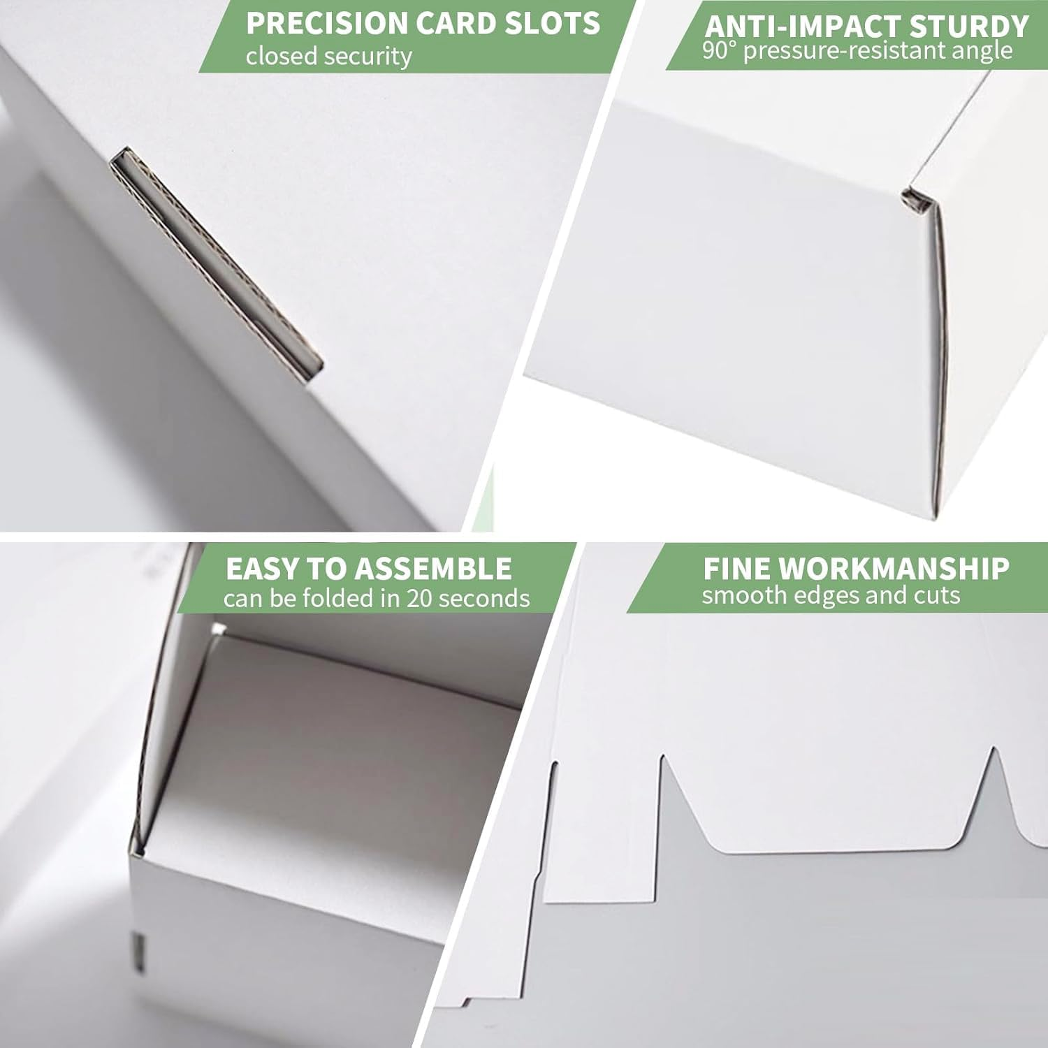 30 Pcs Double-Sided White Corrugated Cardboard Shipping Cartons 150X100X40Mm/Ea, Small Packet Shipping Boxes, Small Parcel Cartons, Packaging Mailing Boxes for Business Posting Storing Gift (White) image number 1