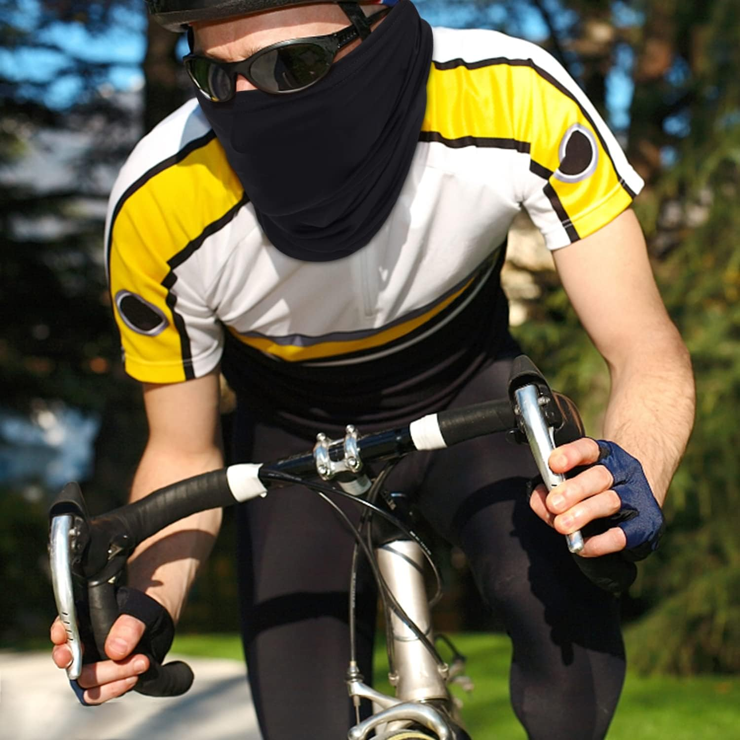 Leonids 2 PACK Protection Neck Gaiter for Men Women, Multifunctional Face Cover Bandana Uv/Dust Protection Windproof Ski Mask Face Cover image number 3