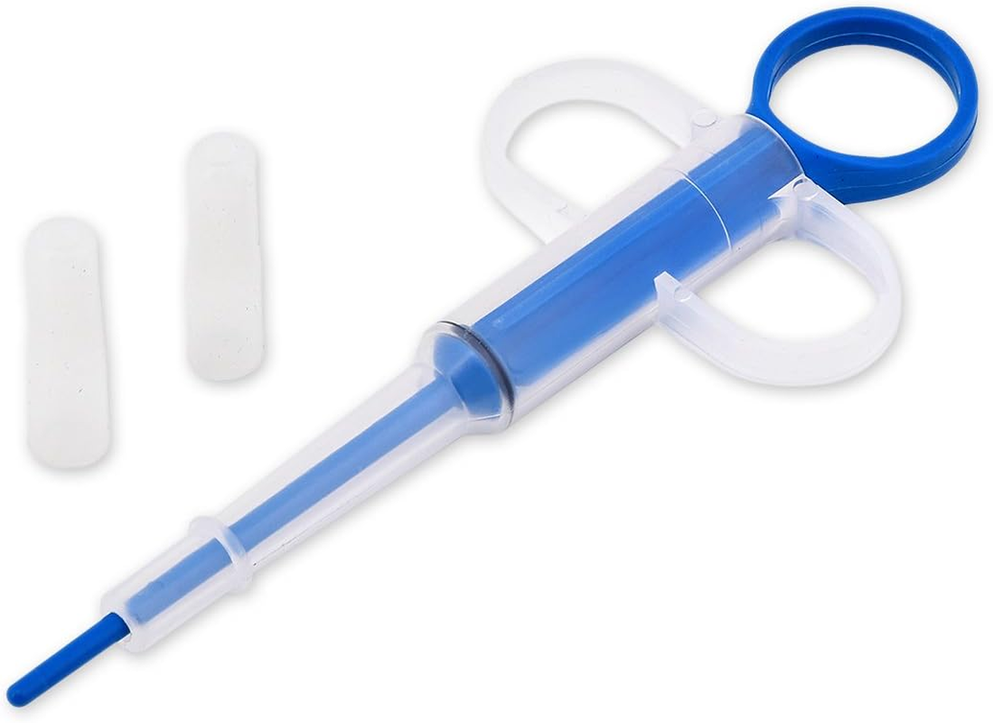 DS. Distinctive Style Pill Popper for Cats with Soft Tips Pet Pill Feeder Saving You from Being Bitten Medicine Feeding Dispenser Tool for Puppies - Blue image number 4