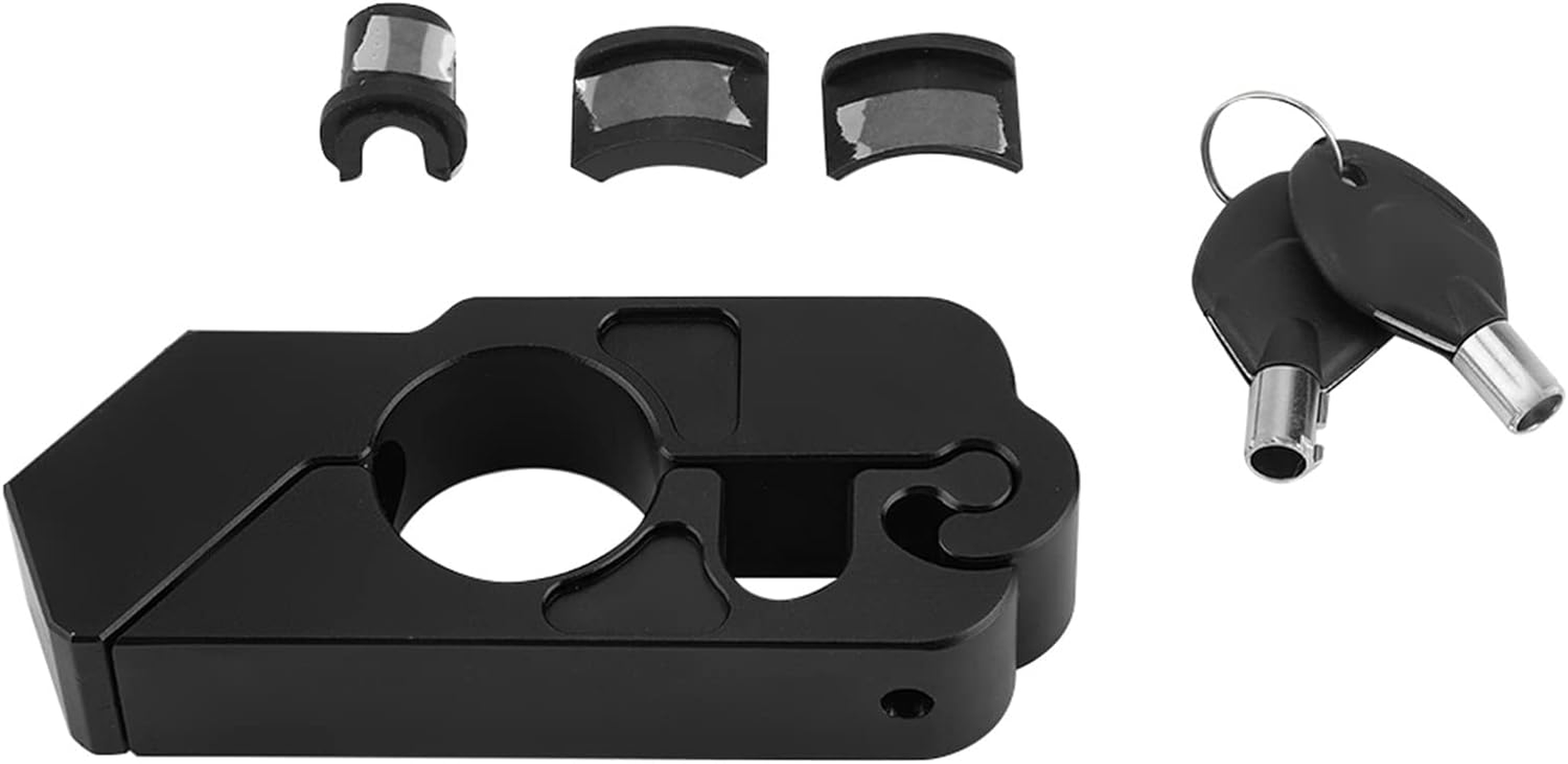 Brake Lever Lock, Rustproof Motorcycle Grip Lock Safety Lock for Motorbike for Electric Motor Car for Driving for Cycling (Black)