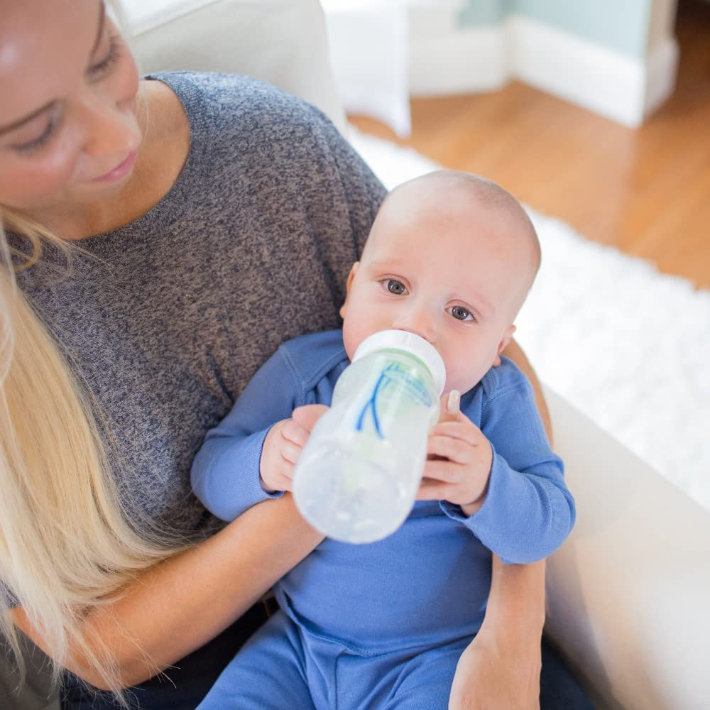 Dr. Brown'S Options plus with Level 1 Teat Wide Neck Feeding Bottle 2 Pack, 270 Ml image number 4