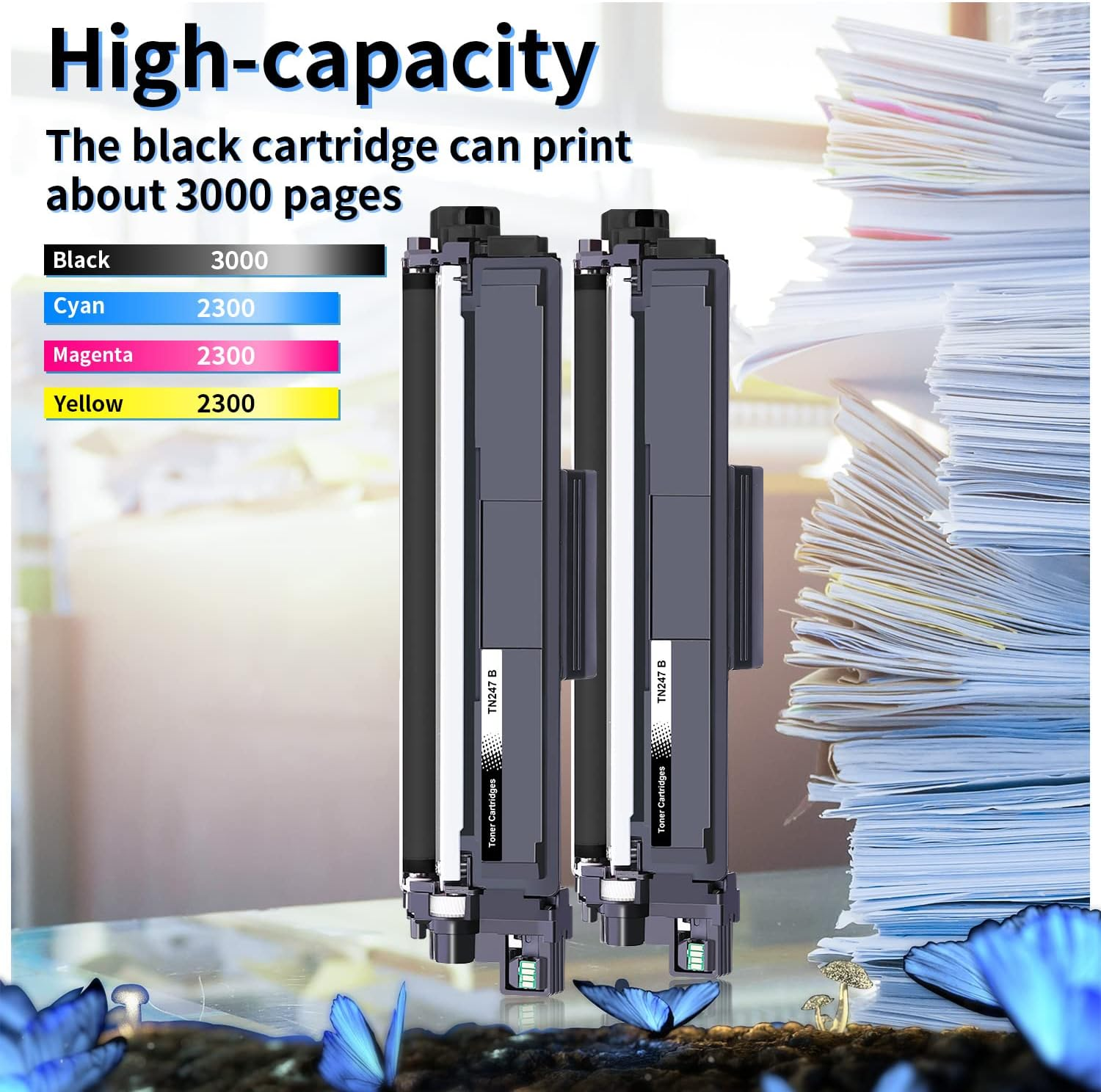 LOSMANN 1 X Cyan Toner Compatible with Brother TN-247 TN-243 for Brother MFC-L3770CDW MFC-L3750CDW HL-L3230CDW HL-L3210CW MFC-L3710CW DCP-L3550CDW MFC-L3730CDN DCP-L3510CDW - L3277 0CDW DCP-L3517CDW - Magenta image number 3