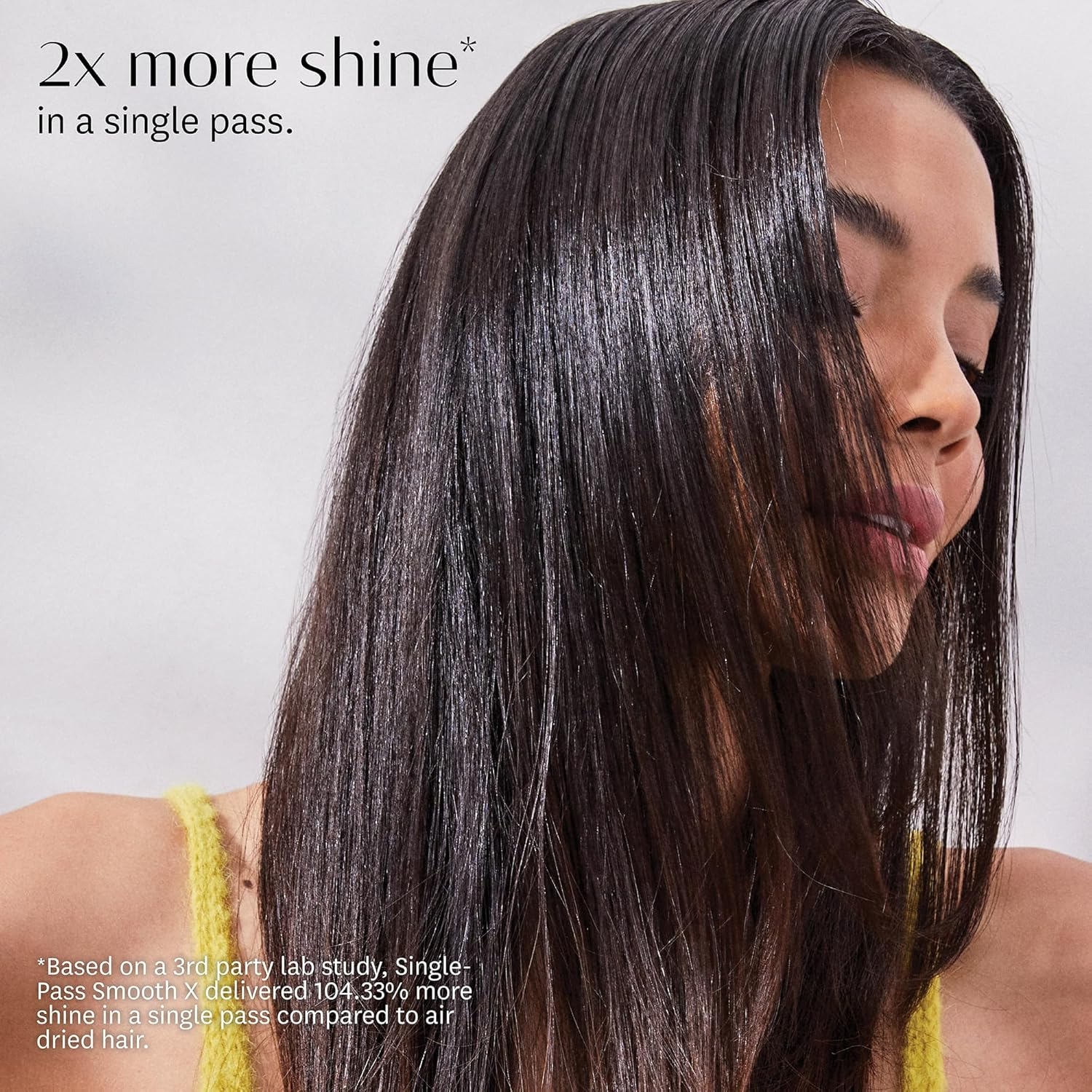 T3 Singlepass Smooth X Professional Flat Iron with Extra-Long Ceramic Plates for Faster Styling, 9 Heat Settings for All Hair Types, for Straightening, Curling, and Waving image number 1