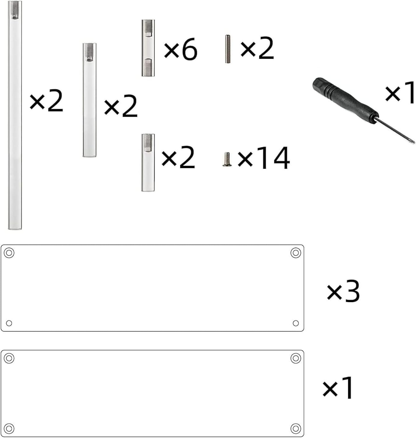 4-Tier Acrylic Riser Shelf Display Stand - Clear Holder for Action Figures, Collectibles, Toys, Cupcakes, Desserts, Jewels, Figurines, Perfume, Makeup, and More image number 5