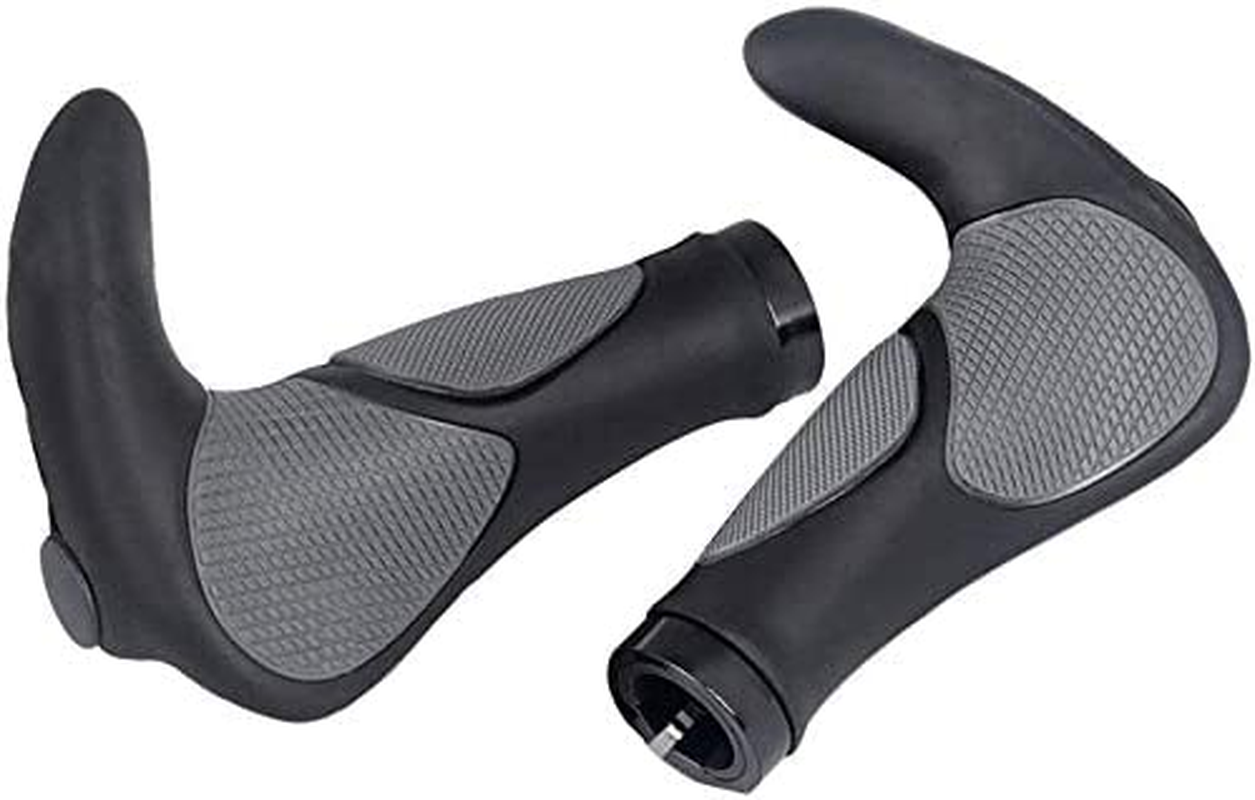 Yakamoz Ergonomics Comfort Design Bike Grips Bicycle Handlebar Grips with Anti-Slip Locking Ring for Cycling MTB Mountain Road Folding Bike 22.2Mm Dia.Handle Bar image number 4