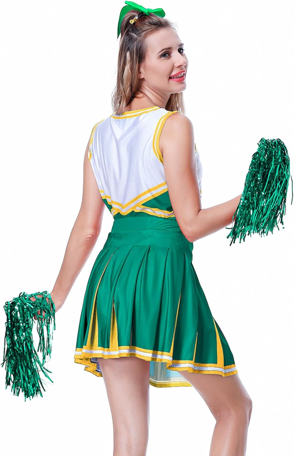 GRAJTCIN Women'S Cheerleader Costume Musical Uniform Halloween Party Fancy Outfit image number 5