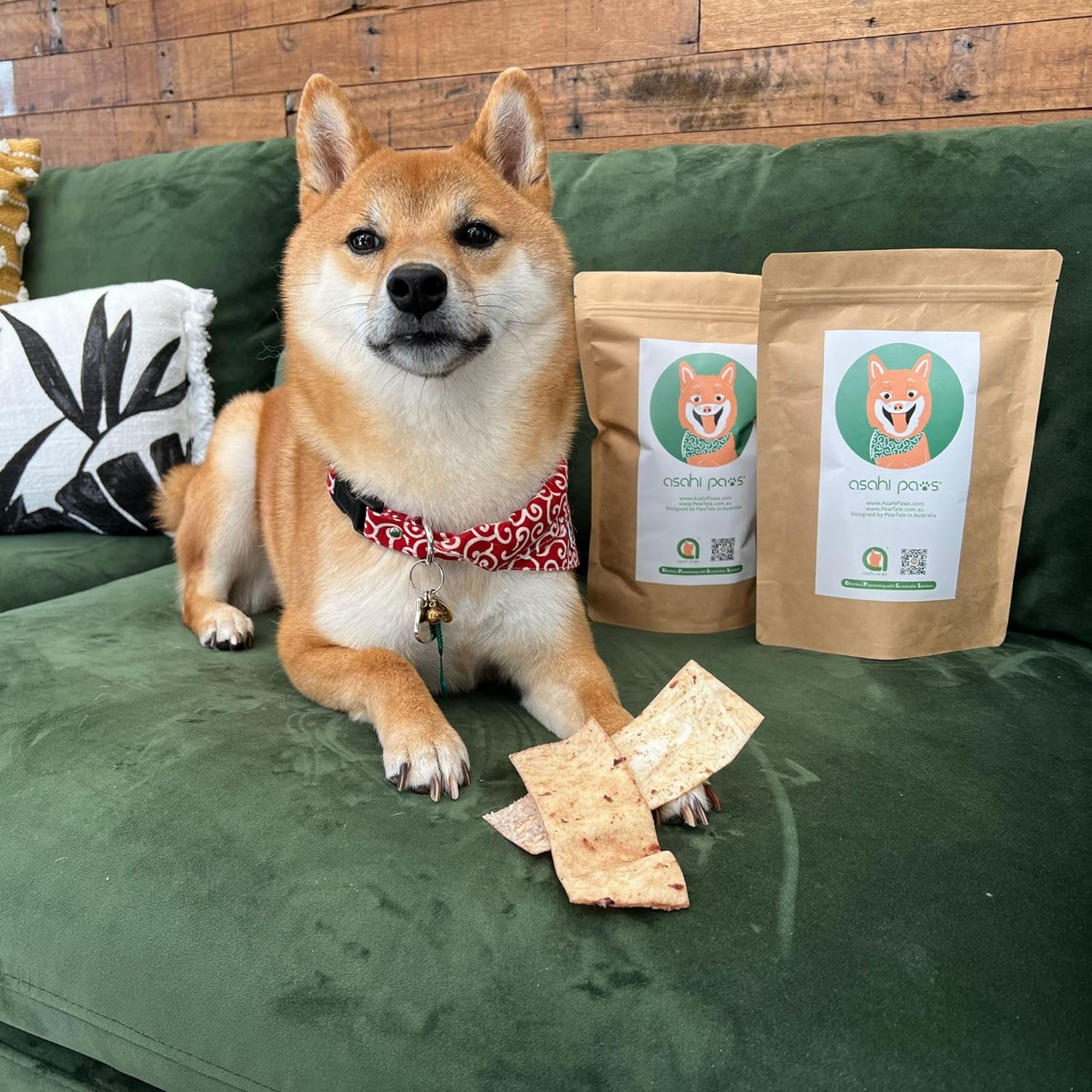 Rawhide Chips with Kangaroo, Dog Dental Care Treats & Training Treats for All Breeds and All Life Stages (150G Pack of 1, Chews) image number 1