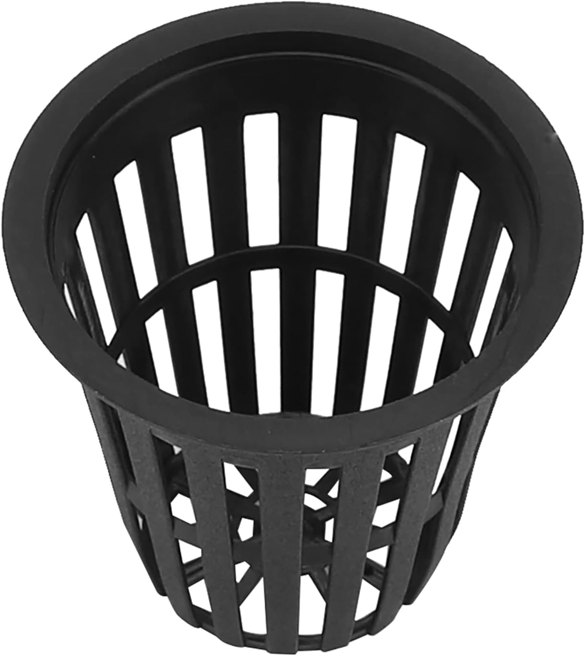 Net Cup Pots, Hydroponic Plastic Slotted Mesh Cups Plant Nursery Netted Bucket Baskets round Wide Lip Pot for Garden Indoor Outdoor Growing Vegetable Gardening Orchids Aquaponics Orchid Kratky 10Pcs image number 4