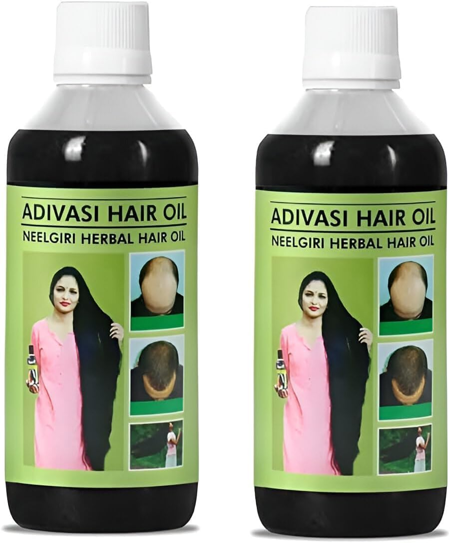 Adivasi Hair Oil Shampoo Combo Kit for Strength Hair & Growth of Hair (2 Item Combo) (Pack of 2) image number 2