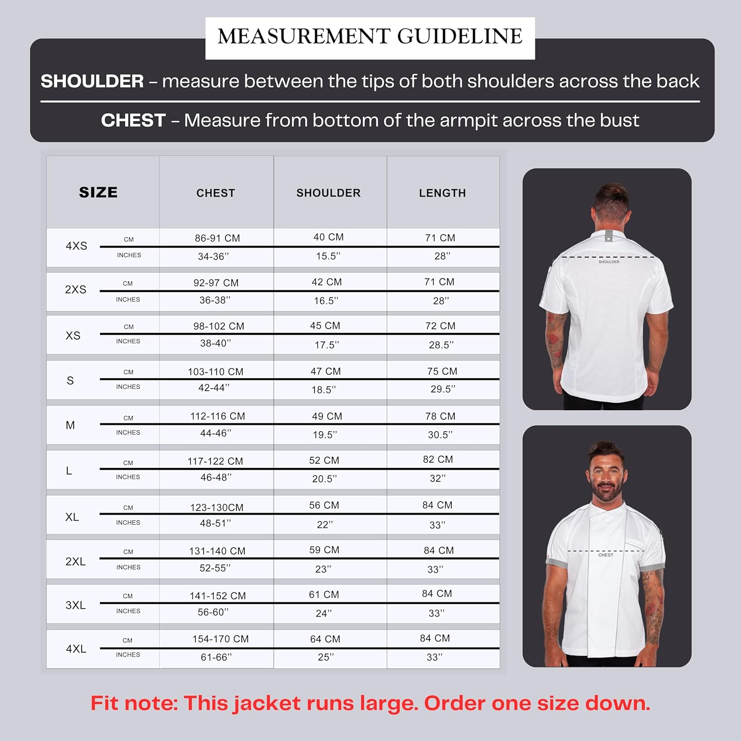 Ace Chef Apparels Stylish Gazi Chef Jacket with Coolvent, Black with Orange Trim, X-Small image number 1