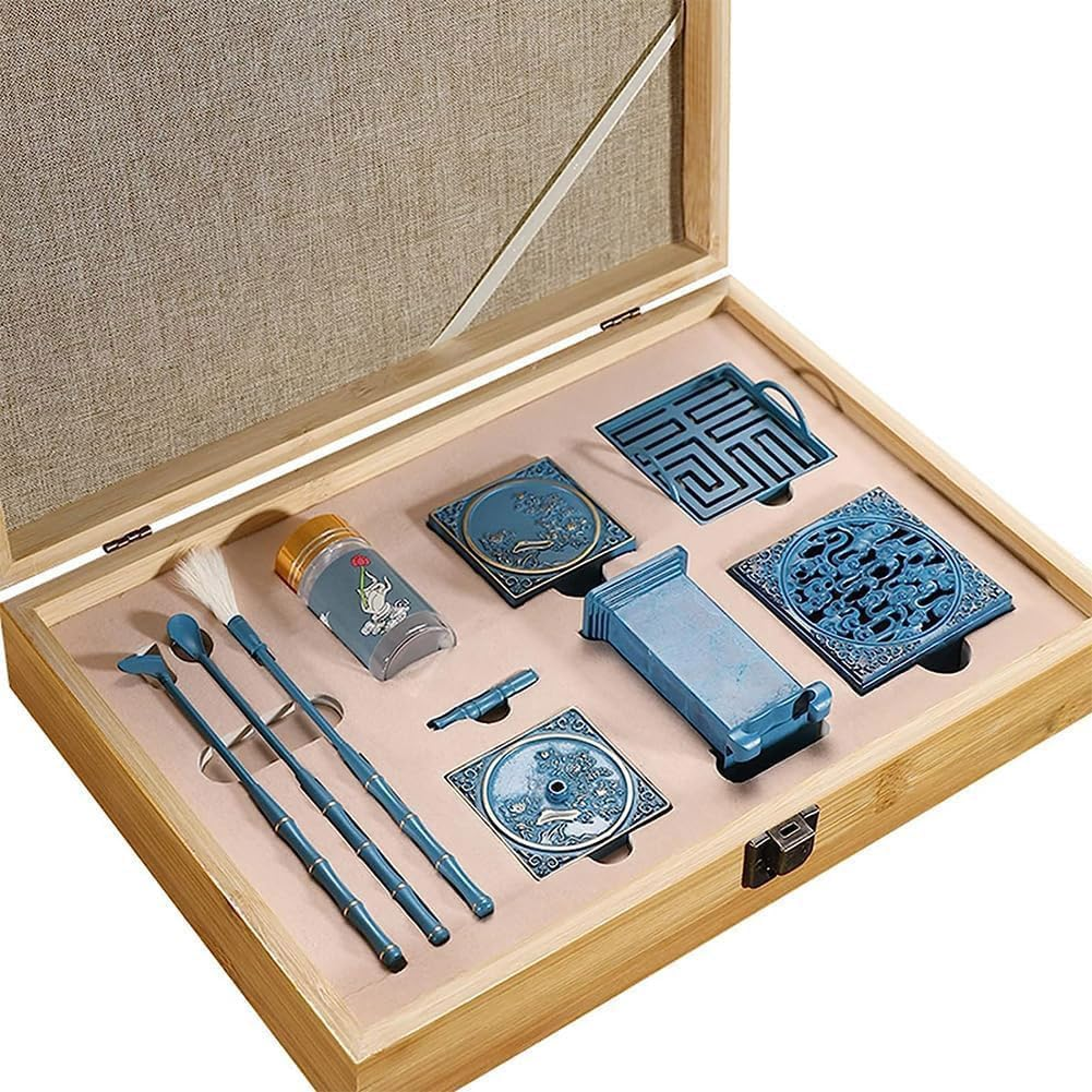 9 Pcs Incense Powder Burner Kit, Home Fragrance Accessory, DIY Backflow Tower Incense Cone Molds Home Yoga Brass Incense Tool Set, Indoor Ornament, Handicraft Gifts, for Meditation image number 6