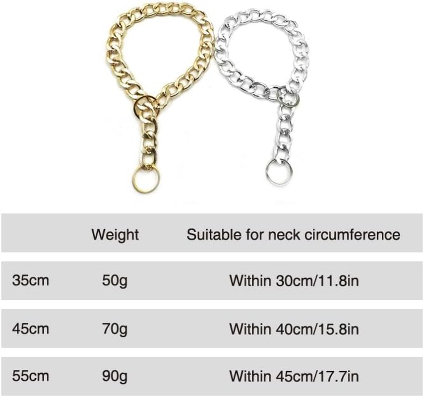 Dog Chain Collar Heavy Duty Choker Double Pet Slip Check Twist Link Chrome Chain, Water-Resistant, Ideal for Medium & Large Breeds image number 4