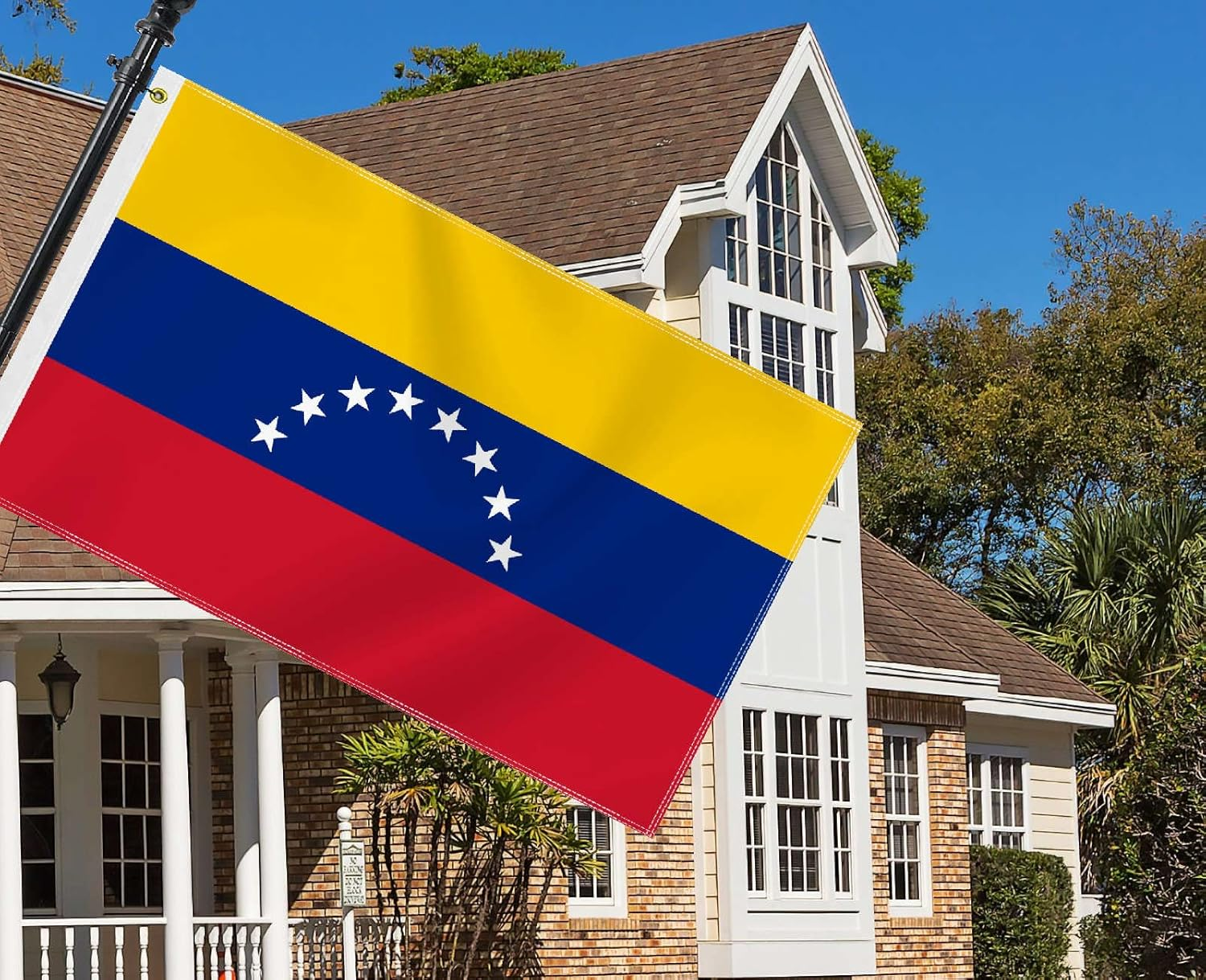 Large 3&times;5 FT Venezuela Flag, Big 75D Venezuelan National Outdoor Banner,Decorgarden with Brass Gromment