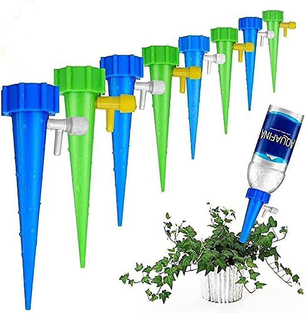 Plant Waterer,12Pcs Adjustable Self Watering Spikes, Plant Watering Devices with Slow Release Control Valve Switch, Automatic Vacation Drip Irrigation Spike System for Indoor & Outdoor Plants and Flowers image number 4