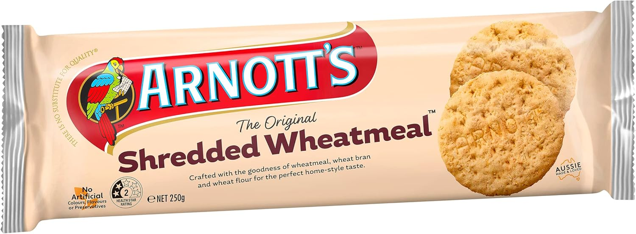 Arnott'S Shredded Wheatmeal Plain Biscuits 250G image number 3