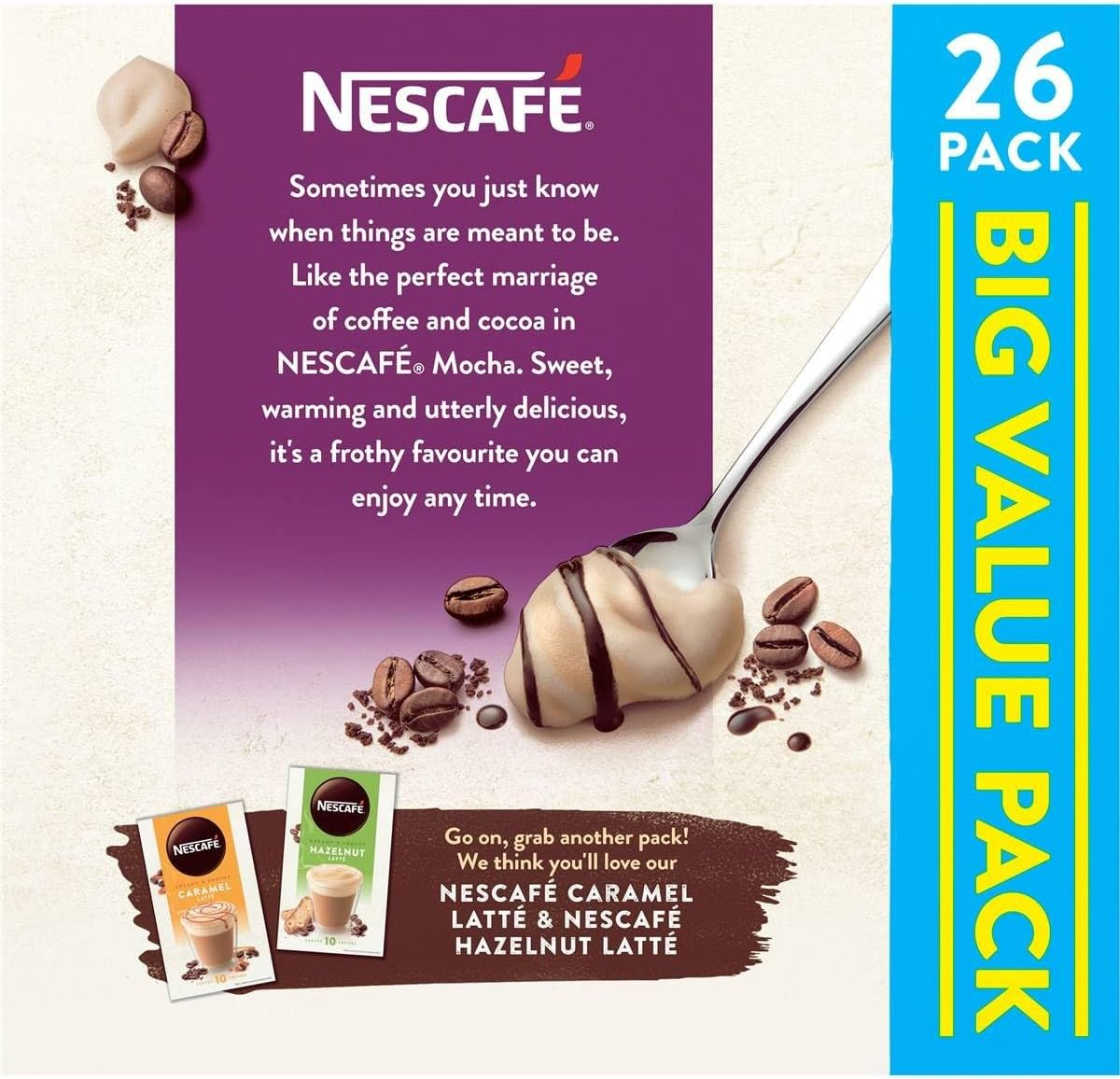 NESCAF&Eacute; Mocha Instant Coffee Mixes Sachets 26 Pack image number 5
