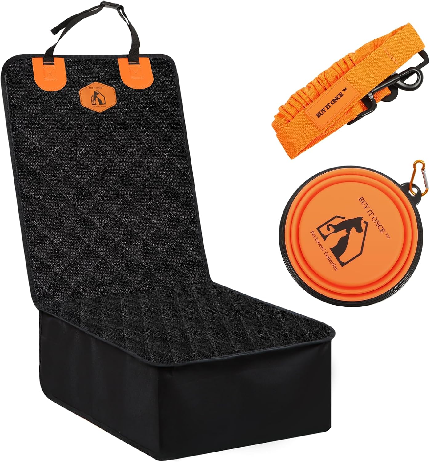 Dog Car Seat Cover, Pet Front Seat Protector, Nonslip Scratchproof Durable & Padded, Pet Hair Resistant Blankets, Standard Seat Covers for SUV, Jeeps and Trucks image number 6