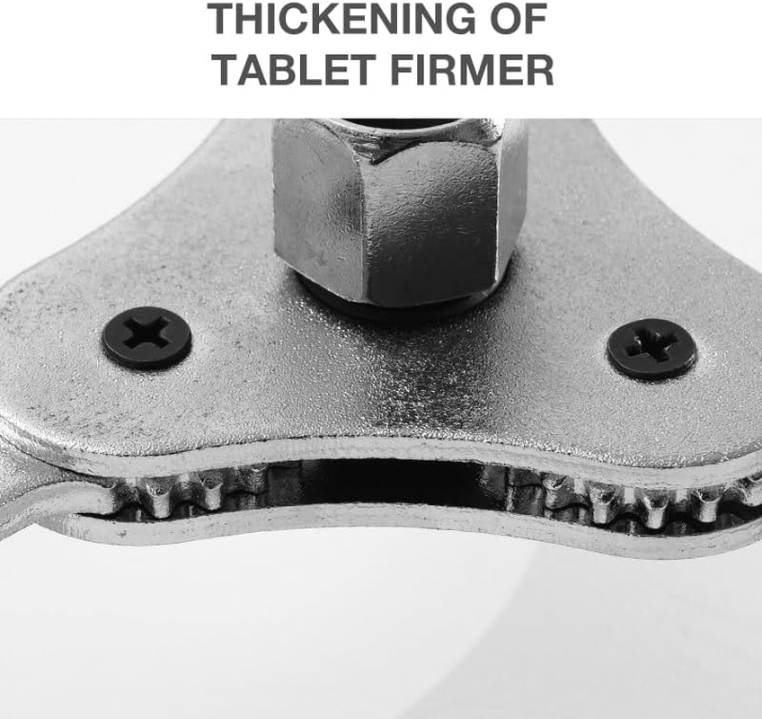 AIMALL 3-Leg Adjustable Oil Filter Removal Wrench Tool, 65&ndash;110Mm Range, Universal Auto Engine Filter Remover with Non-Slip Steel Jaws, Fits 1/2" & 3/8" Drive Ratchet Tools, Heavy-Duty Chrome Finish image number 1