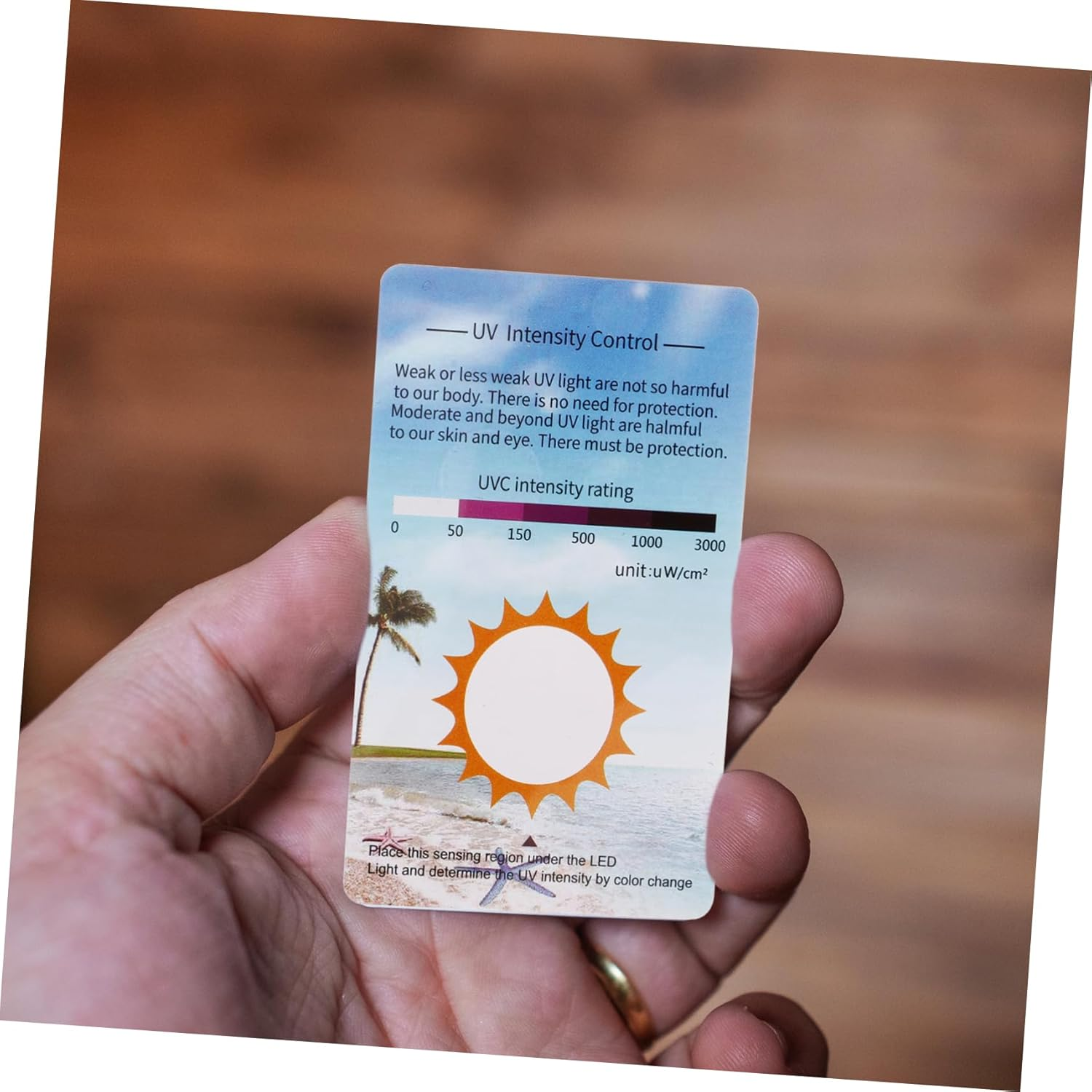 SUPVOX 10Pcs UV Test Strips - Light Bulb Tester, Sun Terrarium Testing Cards, UV Identifying Cards image number 6