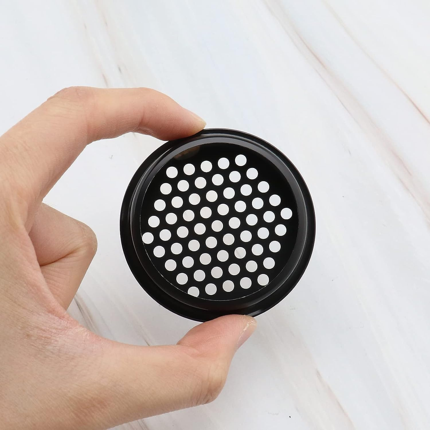 SING F LTD 10PCS round Ventilation Grilles 60Mm Stainless Steel Air Vent Louver Hole Soffit Mesh Vents Rust-Proof for Kitchen Bathroom Cabinet Wardrobe Black image number 2