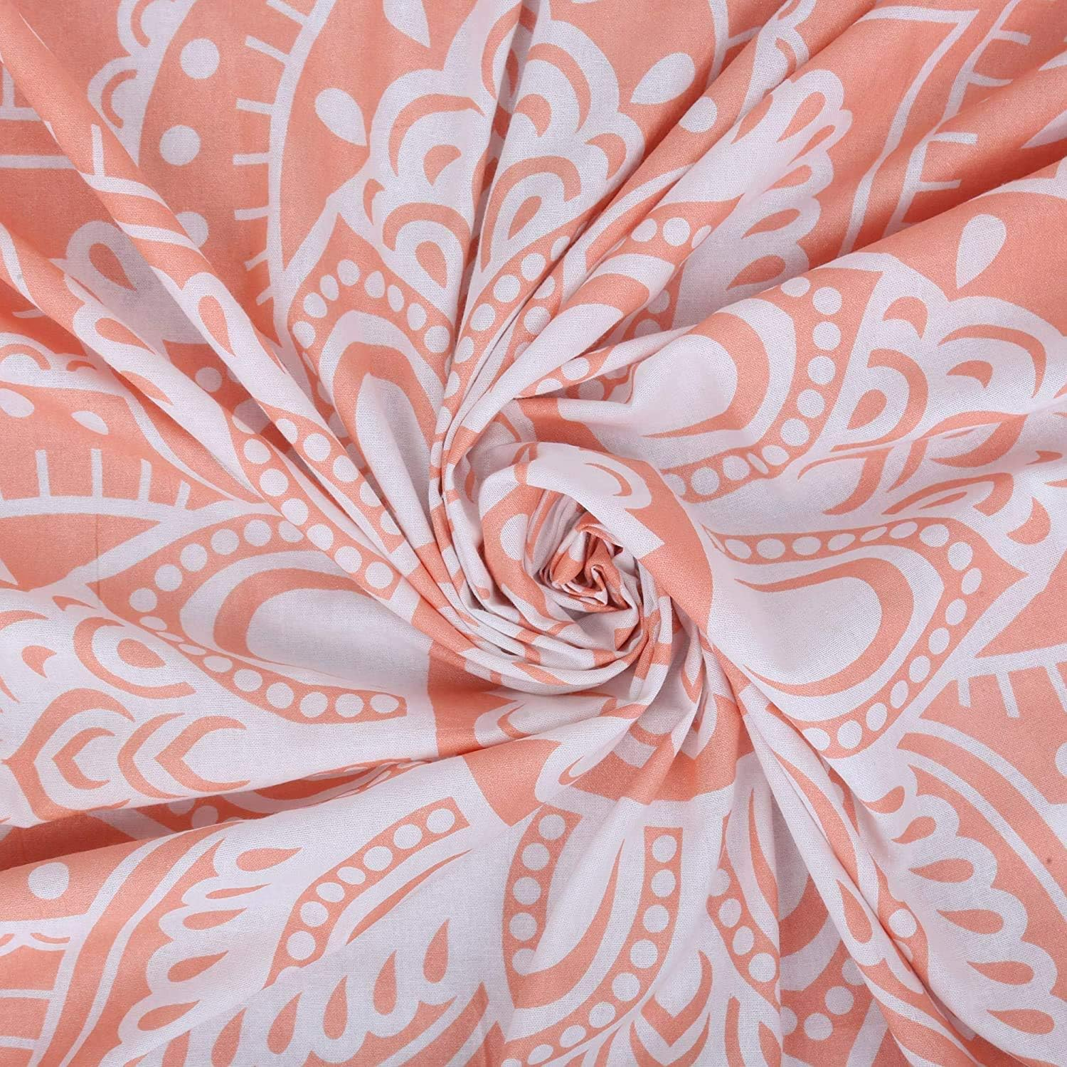 Ftuency Pink Mandala Tapestry Indian Hippie Bohemian Psychedelic Tapestries Women Wall Hanging for Bedroom Teen Girl (Pink, 70.9" X 94.5") image number 5