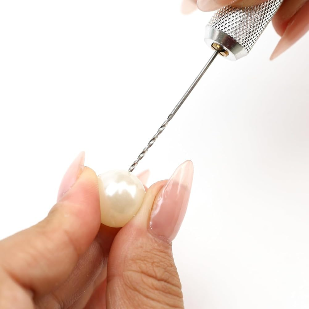 21PCS Carburetor Jet Drill Bits Pin Vise Set, for Jewelry Bead Making Crafts Orifice Drilling Wood DIY Carving image number 3