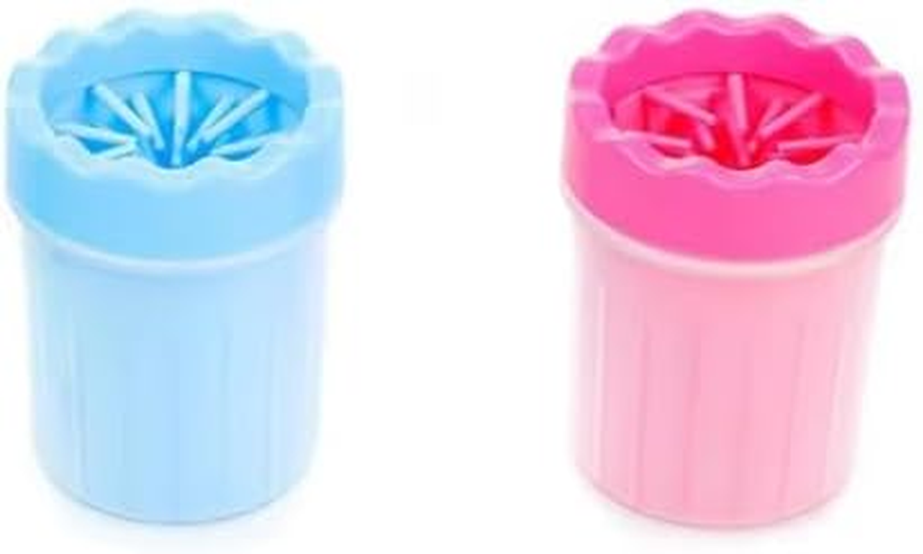DOG PAW CLEANER, Portable Pet Cleaning 360&deg; Silicone Washer Cup, Medium Size for Small and Medium Breed Cats and Dogs! (PINK) image number 3